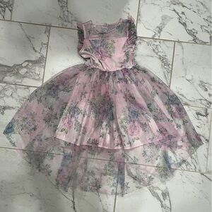 Beautiful girls rose formal dress